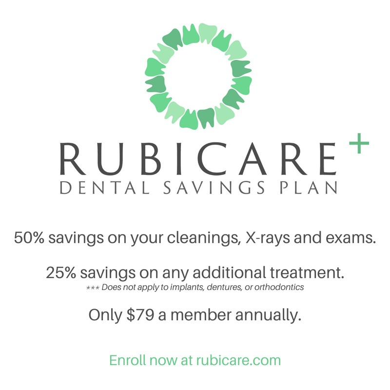 Rubicare Dental Savings Plan, enroll now at rubicare.com