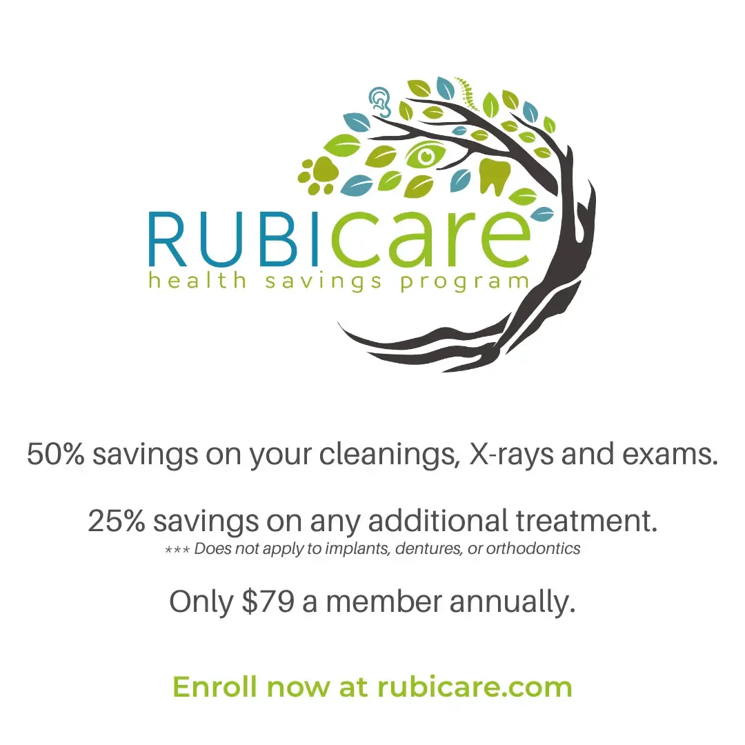 Rubicare Dental Savings Plan, enroll now at rubicare.com